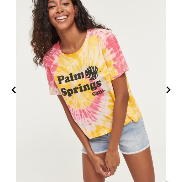 🆕Tie Dye Palm Spring Short Sleeve Tee - Picture 4 of 7